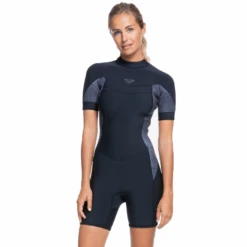 Roxy Women's 2/2mm Syncro Back Zip Springsuit -Free Tide Area 22SYNCROBLACK