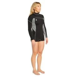 Volcom Women's Modulator 2mm Long Sleeve Chest Zip Springsuit -Free Tide Area MODSPRINGBLK3
