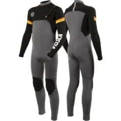 Vissla Boys 7 Seas Raditude 3/2mm Chest Zip Fullsuit -Free Tide Area Vissla Boys SevenSeas Raditude 32mm ChestZip Fullsuit Gunmetal 3