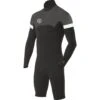 Vissla Men's 7 Seas Raditude 2/2mm Long Sleeve Back Zip Springsuit -Free Tide Area Vissla Mens 7Seas Raditude 22mm LongSleeve BackZip Springsuit BlackSmoothie 1