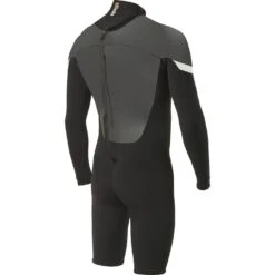 Vissla Men's 7 Seas Raditude 2/2mm Long Sleeve Back Zip Springsuit -Free Tide Area Vissla Mens 7Seas Raditude 22mm LongSleeve BackZip Springsuit BlackSmoothie 2