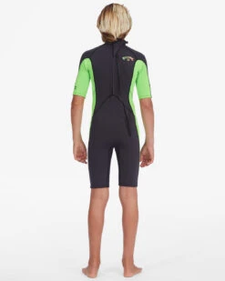 Billabong Boy's 2/2mm Absolute Short Sleeve Back Zip Springsuit -Free Tide Area abbw500109 billabong w ngn bck1
