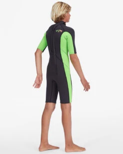 Billabong Boy's 2/2mm Absolute Short Sleeve Back Zip Springsuit -Free Tide Area abbw500109 billabong w ngn sd3