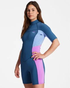 Billabong 2/2mm Synergy Back Zip Short Sleeve Springsuit 10 Billabong 2/2mm Synergy Back Zip Short Sleeve Springsuit -Free Tide Area abjw500106 billabong w dps sd1