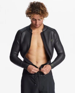 Billabong 1/1mm Absolute OG Wetsuit Jacket -Free Tide Area abyw800120 billabong w blk dtl2
