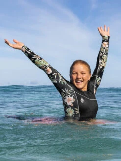 Volcom Women's Modulator 1MM Long Arm Back Zip Wetsuit -Free Tide Area modlongarm3