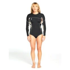 Volcom Women's Modulator 1MM Long Arm Back Zip Wetsuit -Free Tide Area modlongarm4