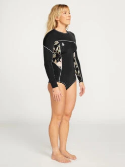 Volcom Women's Modulator 1MM Long Arm Back Zip Wetsuit -Free Tide Area modlongarm5