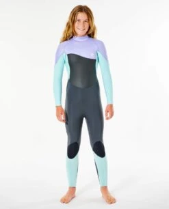 Rip Curl Junior Omega 4/3mm Back Zip Fullsuit -Free Tide Area wsm9rb 0037 3 4